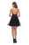 La Femme - 28156 Scoop Neck Tulle A-line Dress In Black