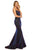 Sherri Hill - 52614 Sexy Lace Up Back Fitted Dress In Purple