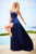 Sherri Hill - 52022 Scoop Taffeta Long A Line Dress In Blue
