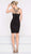 Colors Dress - 2011 Strappy Fitted Plunging Cocktail Dress in Black