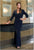 Daymor Couture - Illusion High Neck Sheath Dress 704009 in Blue