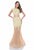 Terani Couture - 1612P1042A Two Piece Lace Prom Dress in Yellow