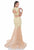 Terani Couture - 1612P1042A Two Piece Lace Prom Dress in Yellow