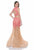 Terani Couture - 1612P1042A Two Piece Lace Prom Dress in Orange