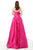 Jovani - 66361 Strapless Sweetheart Long Sheath Dress In Pink